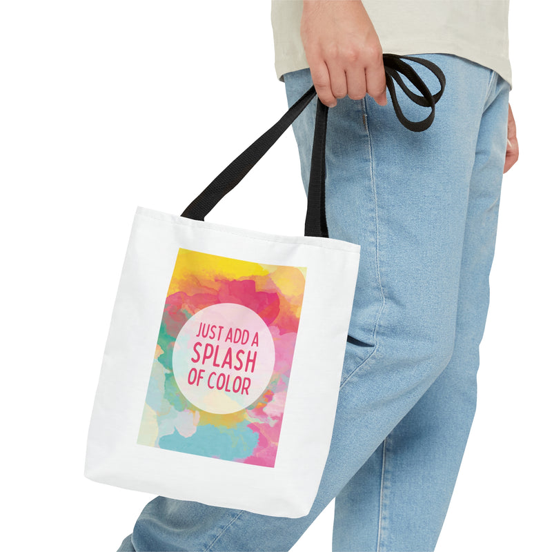 Add a Splash of Color Tote Bag