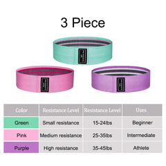 Fabric Hip Resistance Band Set