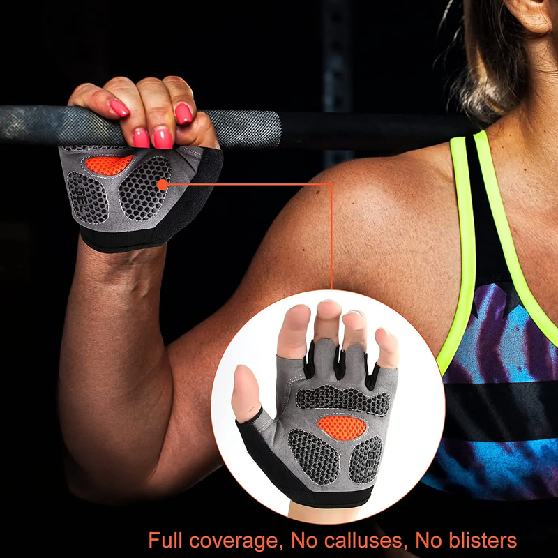 Women's Lightweight Fingerless Gym/Fitness Gloves