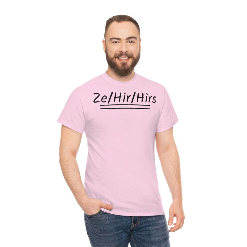 Ze/Hir/Hirs Unisex Heavy Cotton Tee