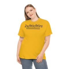 Ze/Hir/Hirs Unisex Heavy Cotton Tee