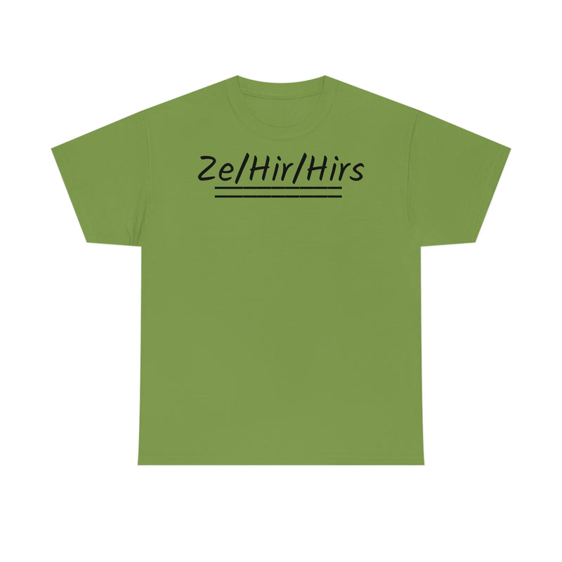 Ze/Hir/Hirs Unisex Heavy Cotton Tee