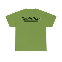 Ze/Hir/Hirs Unisex Heavy Cotton Tee