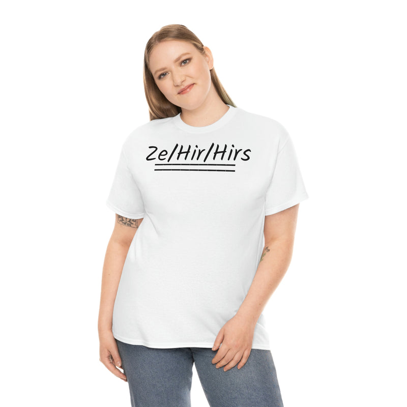 Ze/Hir/Hirs Unisex Heavy Cotton Tee