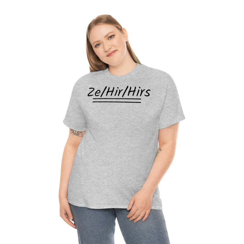 Ze/Hir/Hirs Unisex Heavy Cotton Tee