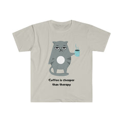 Coffee is Cheaper than Therapy Unisex Softstyle T-Shirt