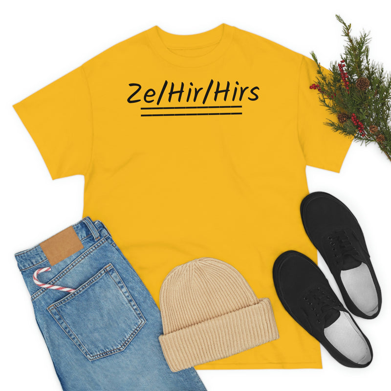 Ze/Hir/Hirs Unisex Heavy Cotton Tee