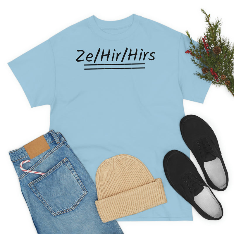 Ze/Hir/Hirs Unisex Heavy Cotton Tee