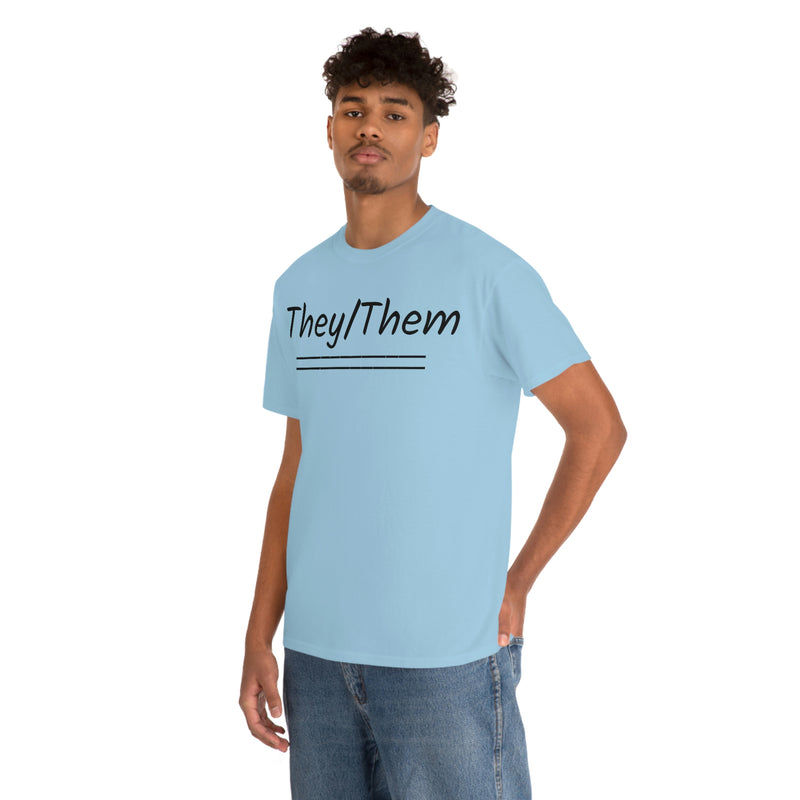 They/Them Unisex Heavy Cotton Tee