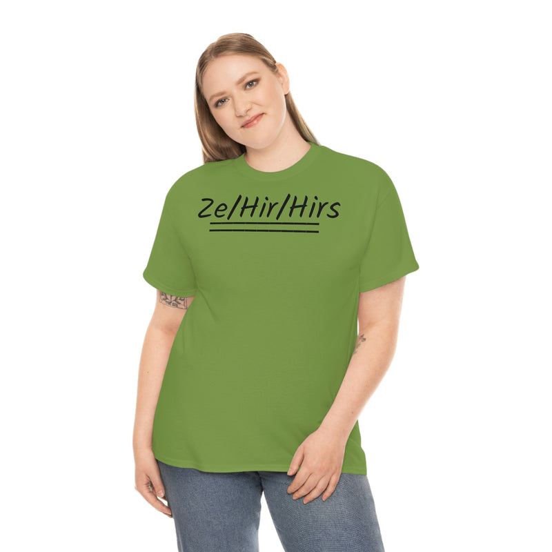 Ze/Hir/Hirs Unisex Heavy Cotton Tee