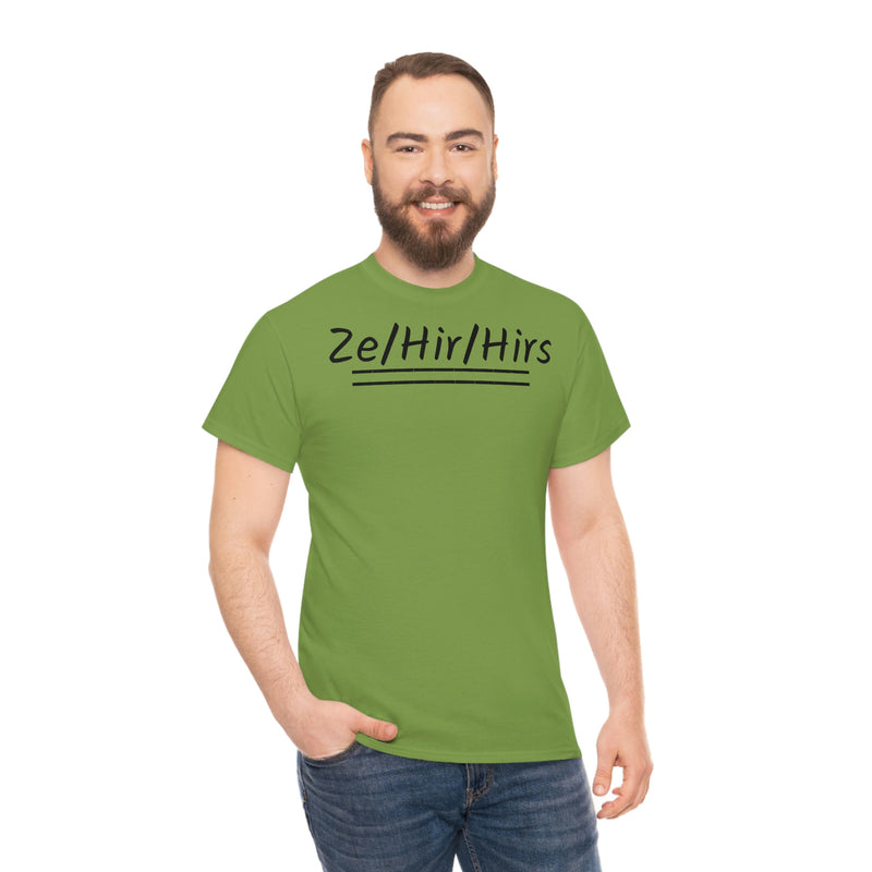 Ze/Hir/Hirs Unisex Heavy Cotton Tee