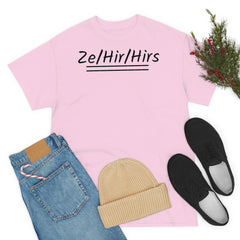 Ze/Hir/Hirs Unisex Heavy Cotton Tee