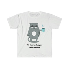 Coffee is Cheaper than Therapy Unisex Softstyle T-Shirt