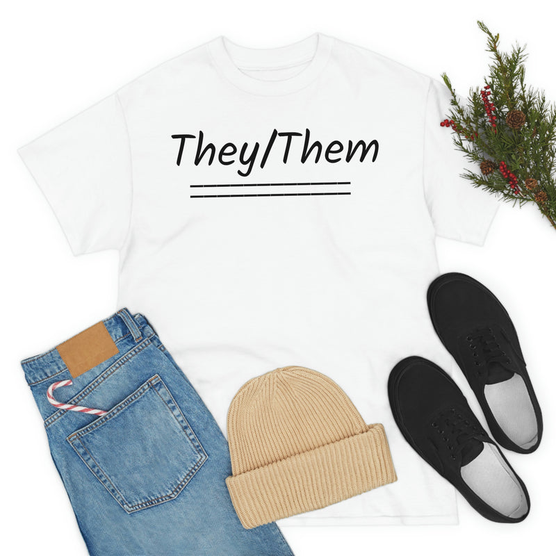 They/Them Unisex Heavy Cotton Tee