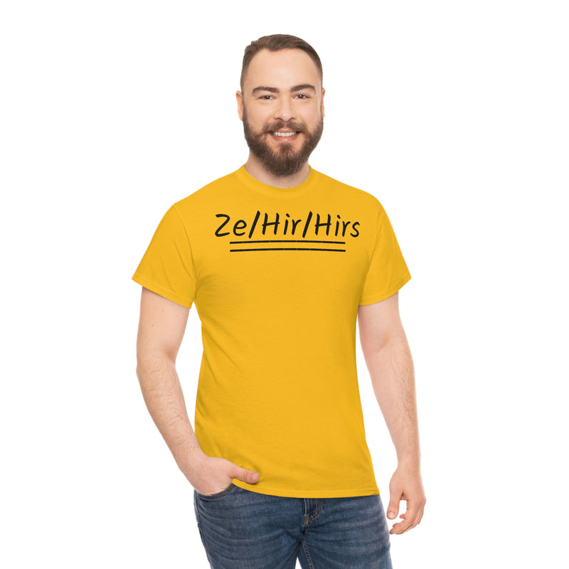 Ze/Hir/Hirs Unisex Heavy Cotton Tee